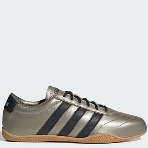 NWT Adidas Womens Black And Cyber Metallic Grand Court Lo Gold Sneakers Shoes